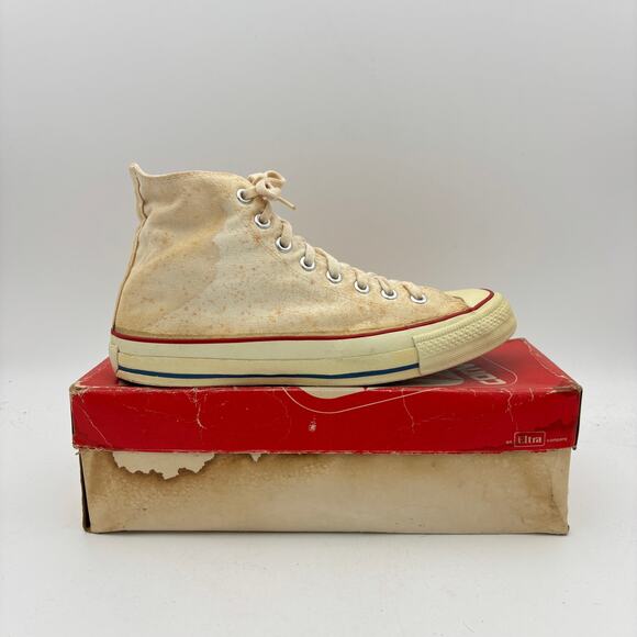 Vintage 80s Converse Chuck Taylor All Star High Sneakers Men\'s 8.5 With Box main image 16